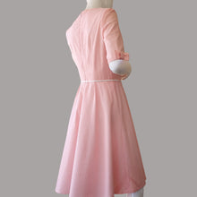 Peach Polka Dot Midi Dress