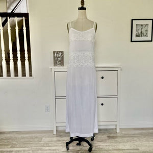 White Lace Slip Underdress Undergarment